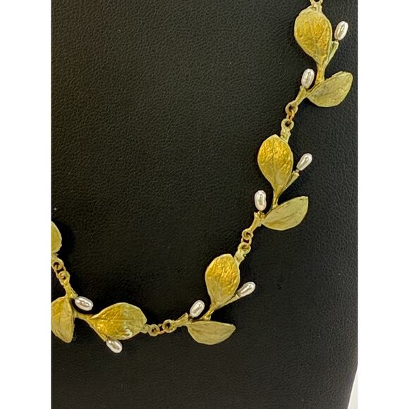 Michael Michaud Irish Thorn Tailored Leaves Necklace - Picture 2 of 3